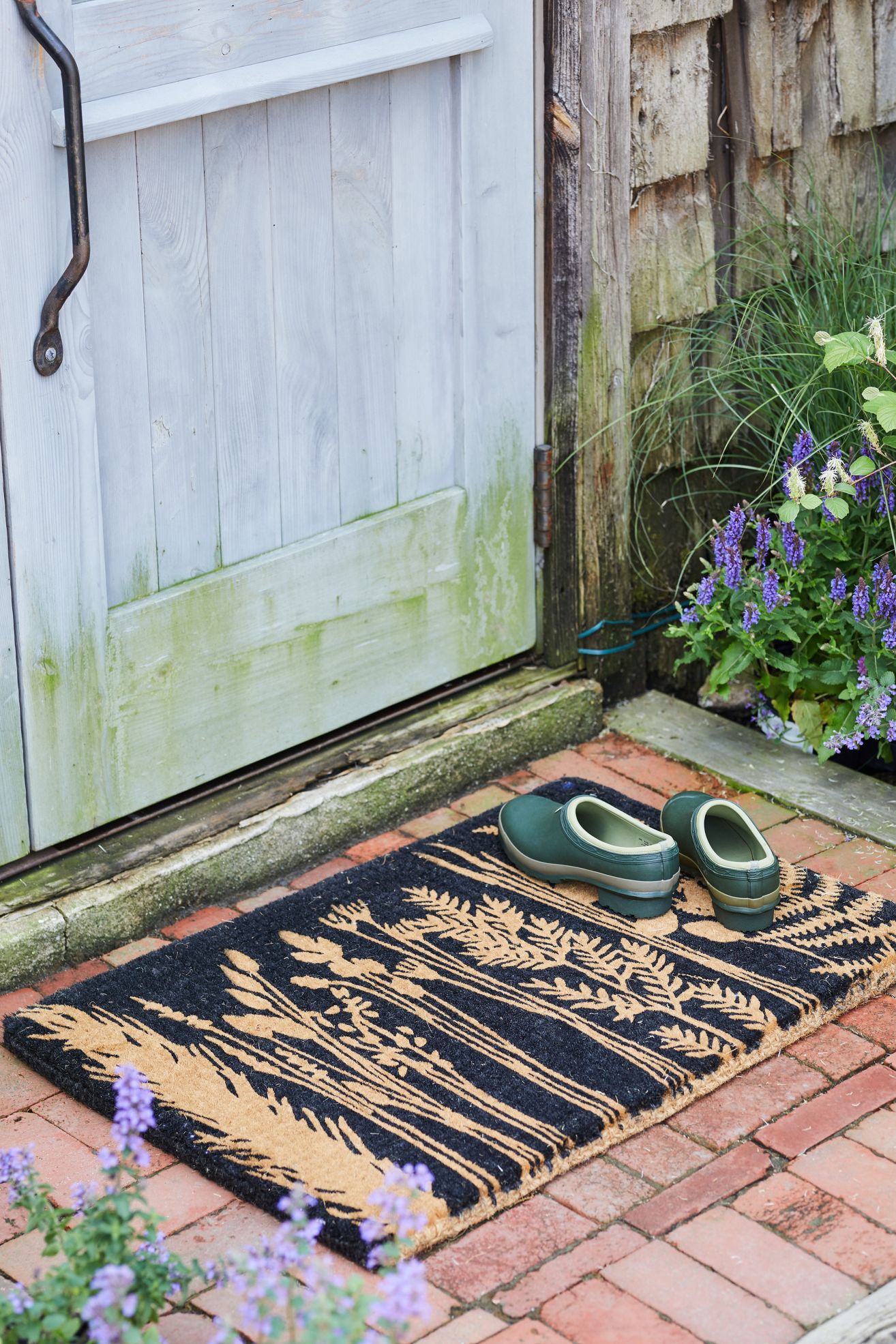 Leafy Stems Doormat - Multi, Standard, One Size