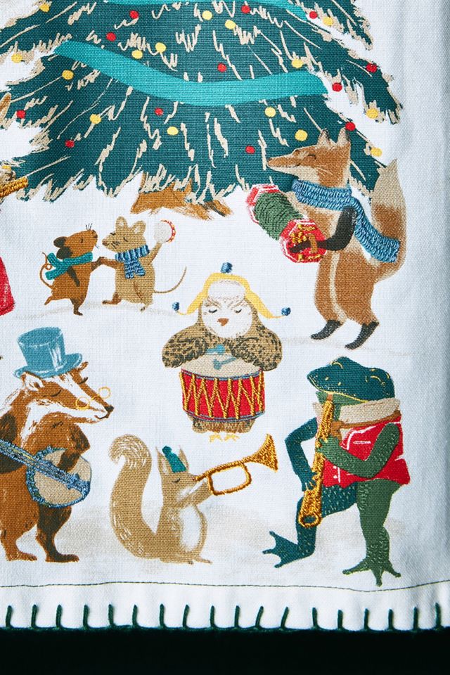 Festive Forest Dish Towel #1