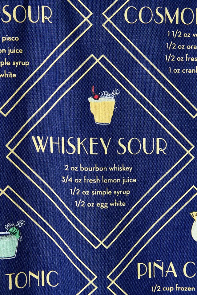 Cocktail Recipes Dish Towel #1
