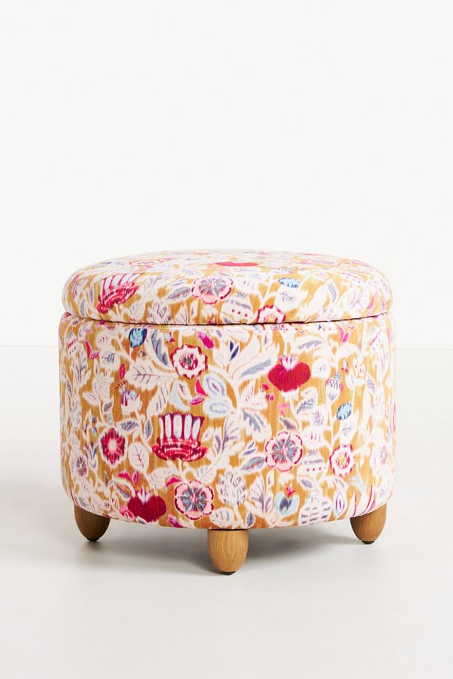 Johanna Floral Louise Storage Ottoman #1