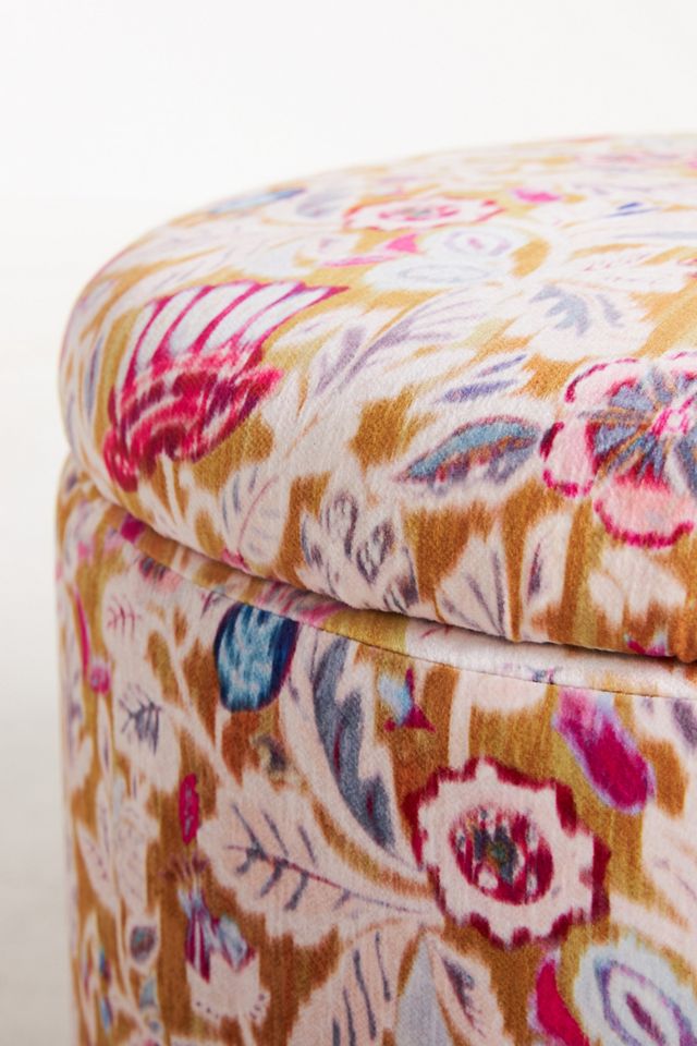 Johanna Floral Louise Storage Ottoman #2