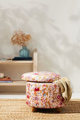 Johanna Floral Louise Storage Ottoman