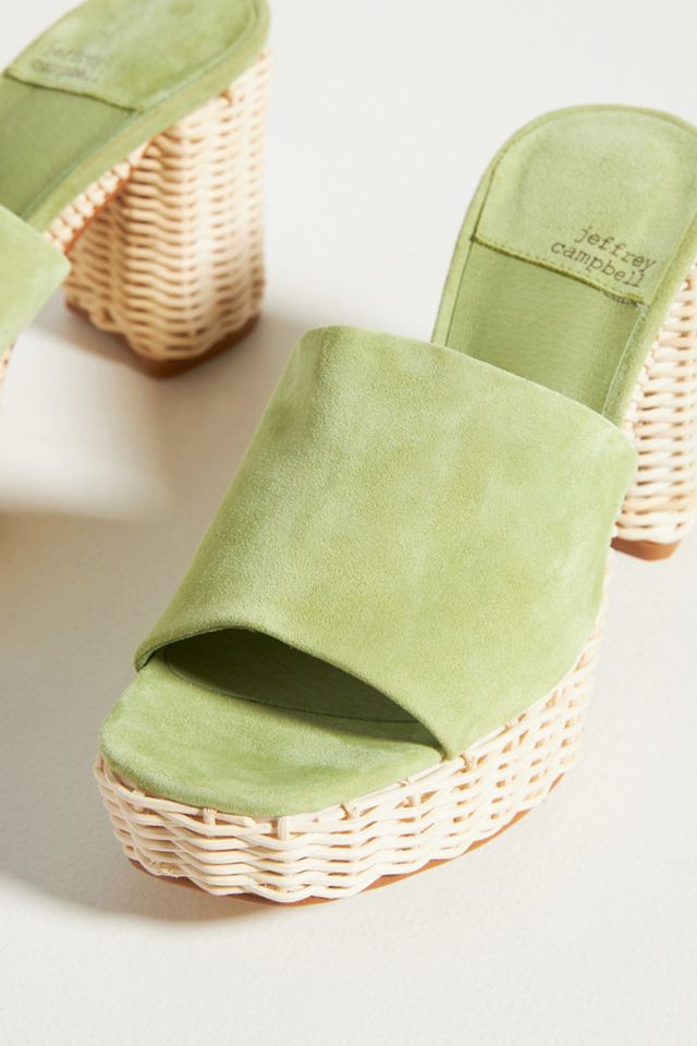 Jeffrey Campbell Wicker Heeled Mules #2