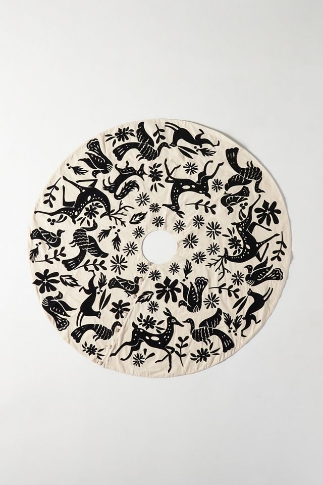 Embroidered Forest Tree Skirt #2