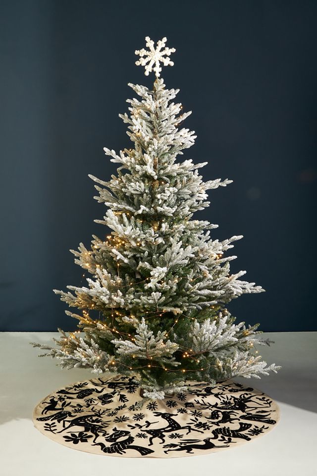 Embroidered Forest Tree Skirt
