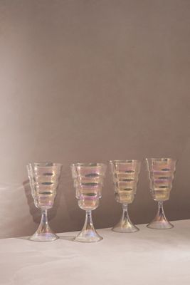Lemieux et Cie Ripple Wine Glasses, Set of 4