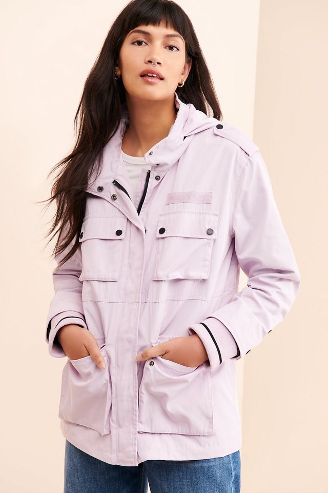 Anthropologie Avec Les Filles Stormy Days shops Jacket Lavender Raincoat Jacket