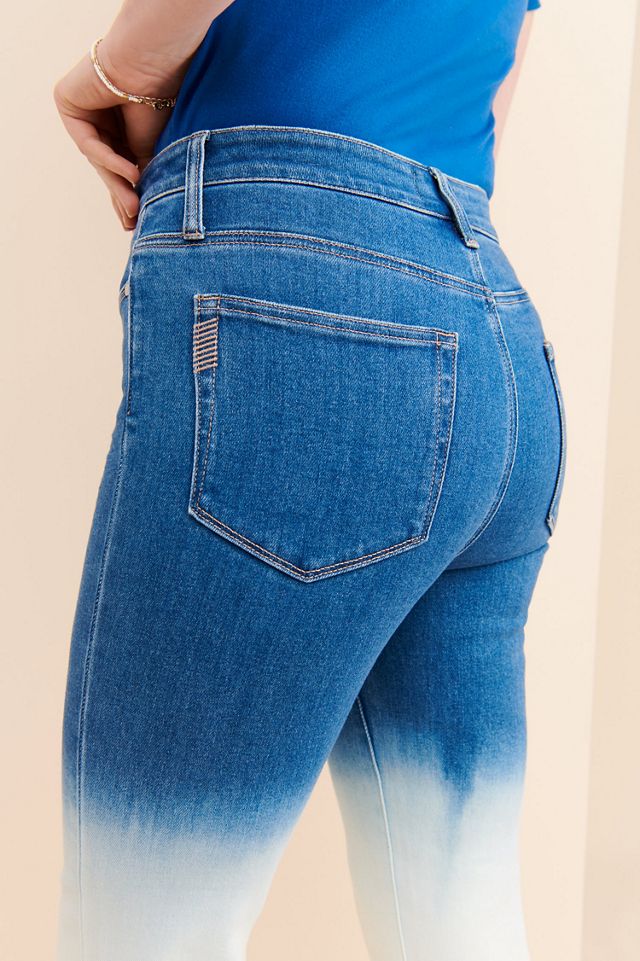 PAIGE Hoxton Raw-Hem Skinny Tie-Dye Jeans #1