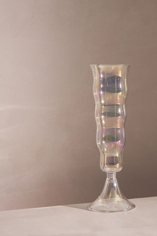 Lemieux et Cie Ripple Flute Glasses, Set of 4 #1