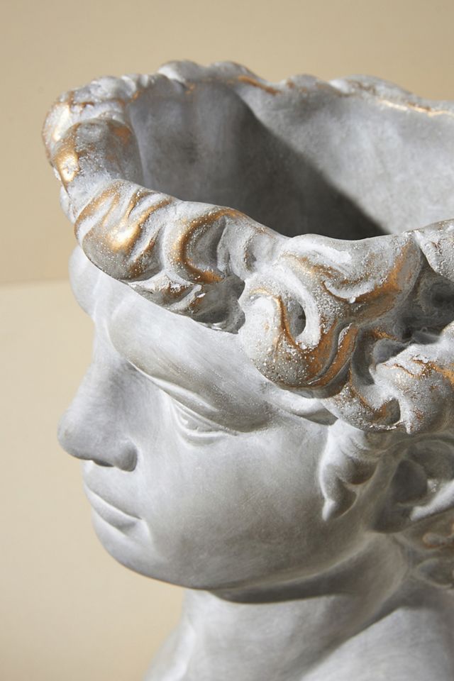 Michaelo Grecian Bust Pot #1