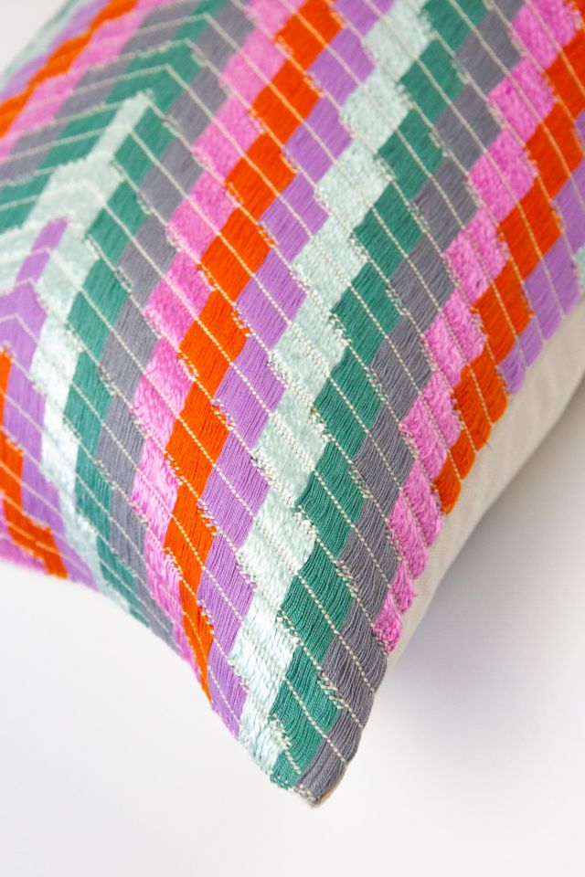 Archive New York Orange Zig Zag Pillow #4