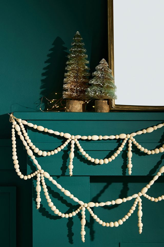 Tasseled Paulownia Wood Garland #2