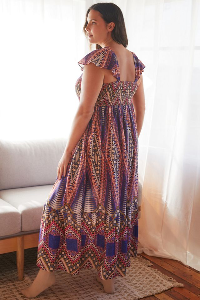 midi ruched dresses Ruched Detail Floral Midi Dress