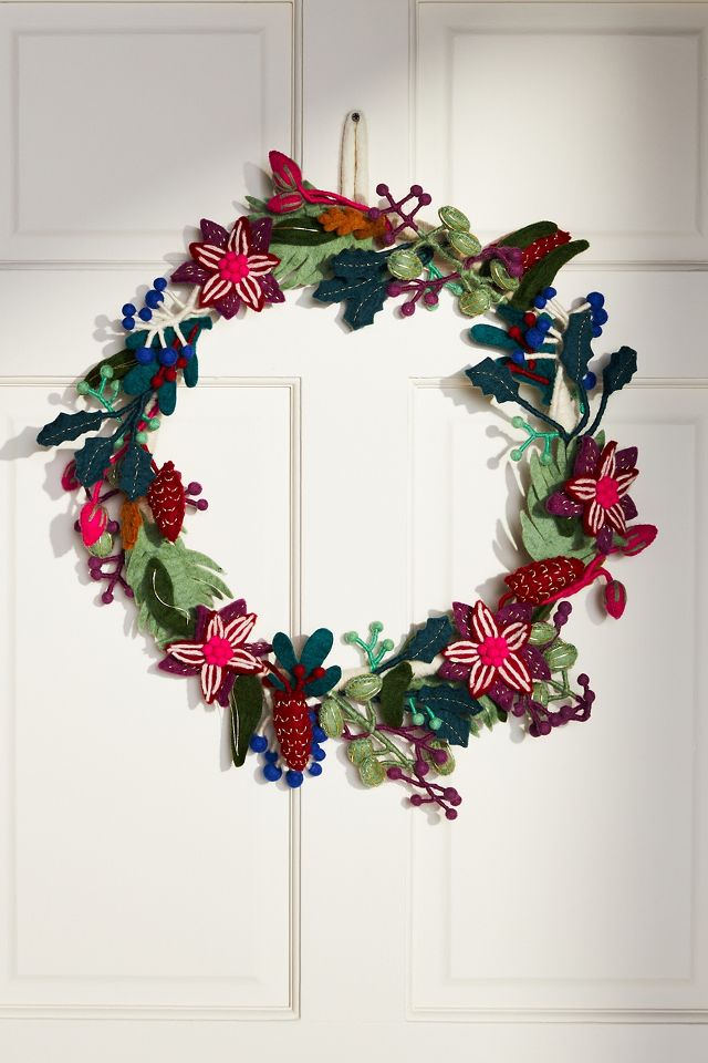 Anthropologie deals Asta Wool Wreath