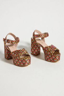 retro platform sandals