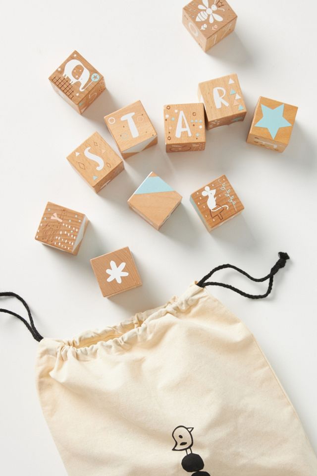Anthropologie アンソロポロジー 木製アルファベットブロック 希少