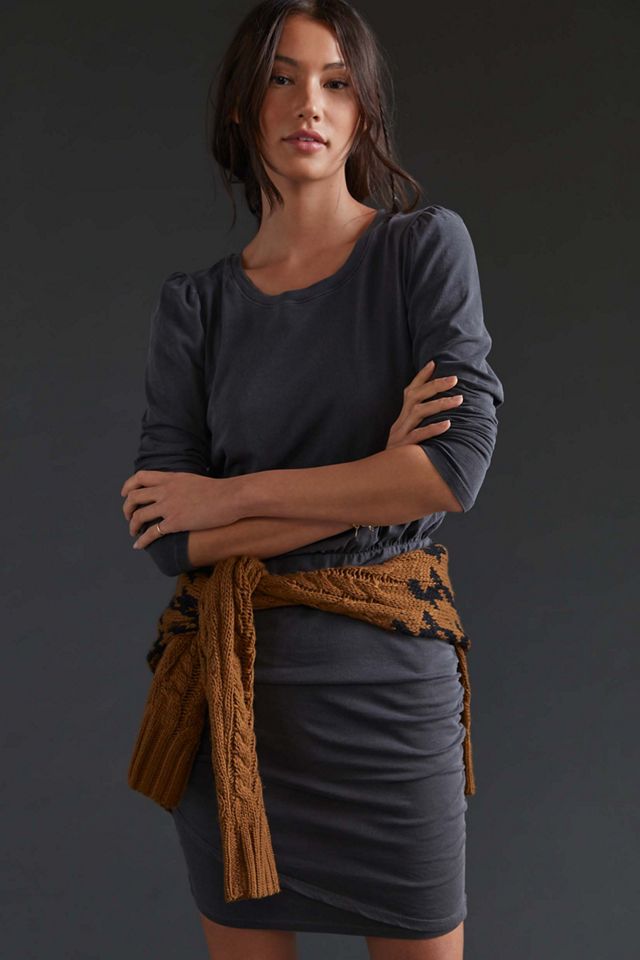 Sundry Shirred Mini Dress