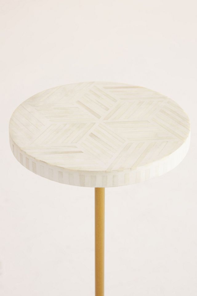 Optical Inlay End Table #1