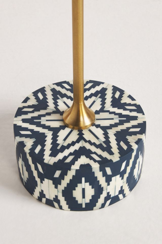 Ikat Inlay End Table #2