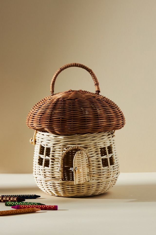 Olli Ella Kids Mushroom Basket Anthropologie