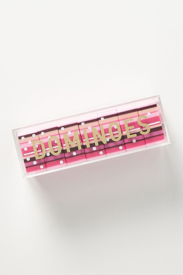 Rose Twist Acrylic Dominoes Set #1