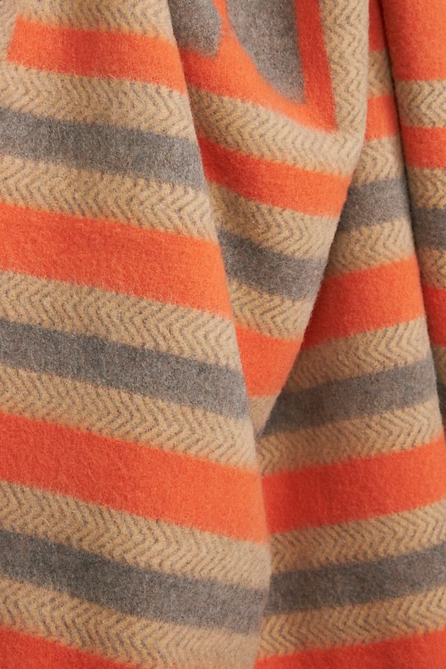 Faribault Monogram Wool Blend Throw Blanket | Anthropologie