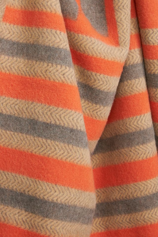 Faribault Monogram Wool Blend Throw Blanket #2