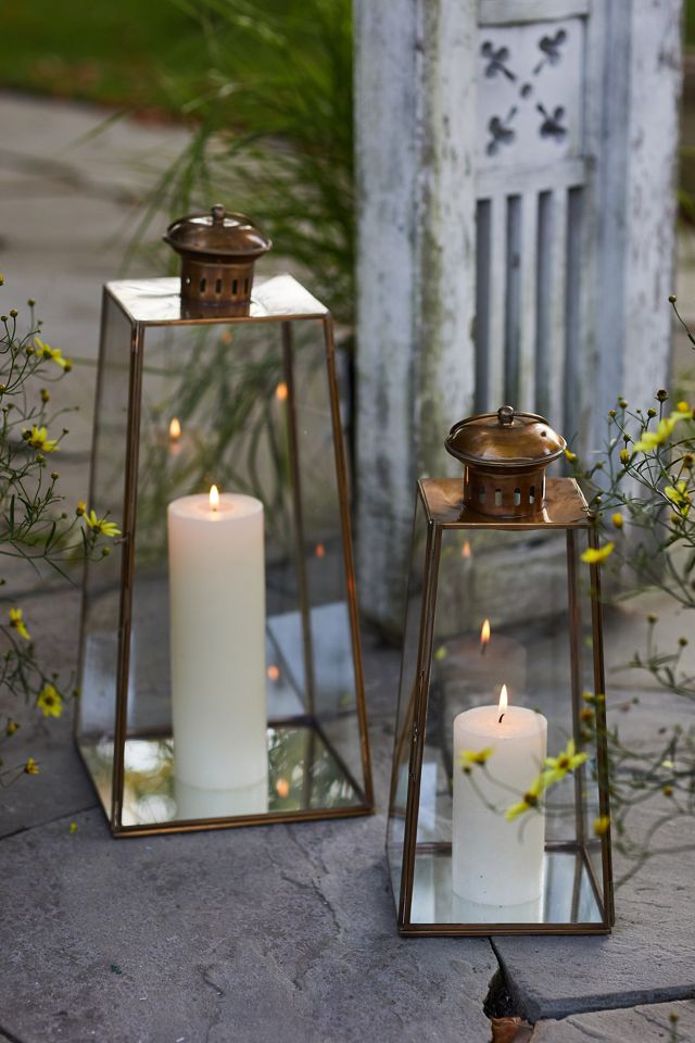Brass Pyramid Lantern, Extra Tall #1