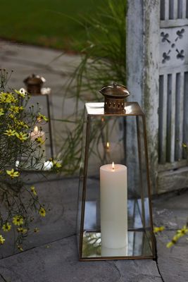 Brass Pyramid Lantern, Extra Tall