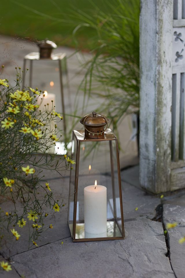 Brass Pyramid Lantern, Tall #2