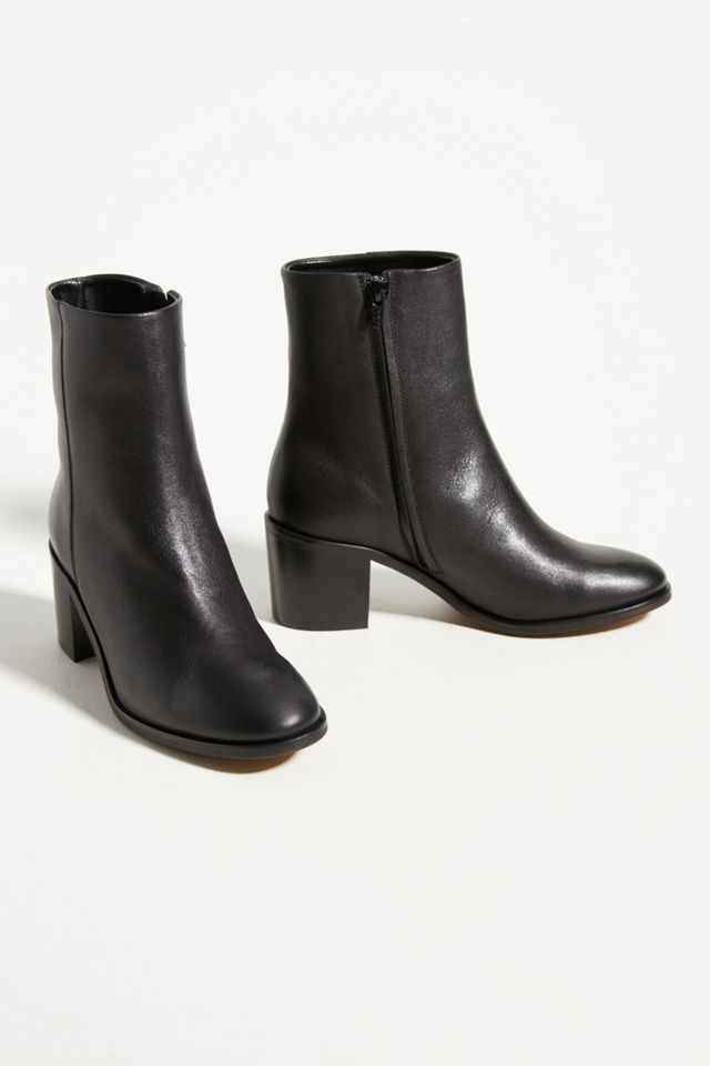 Leather Heeled Ankle Boots #1