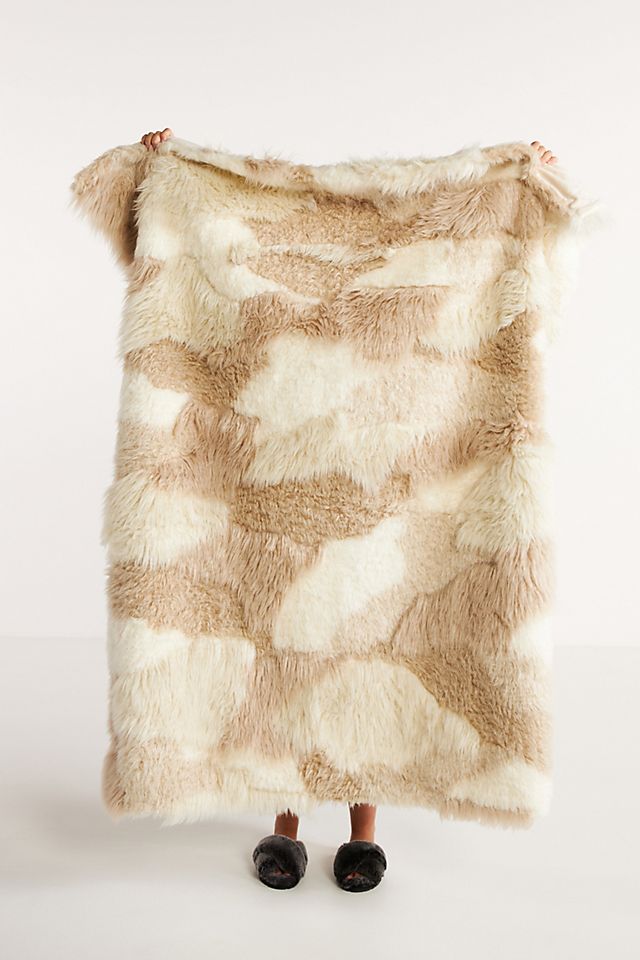 undefined | Meranda Faux Fur Throw Blanket