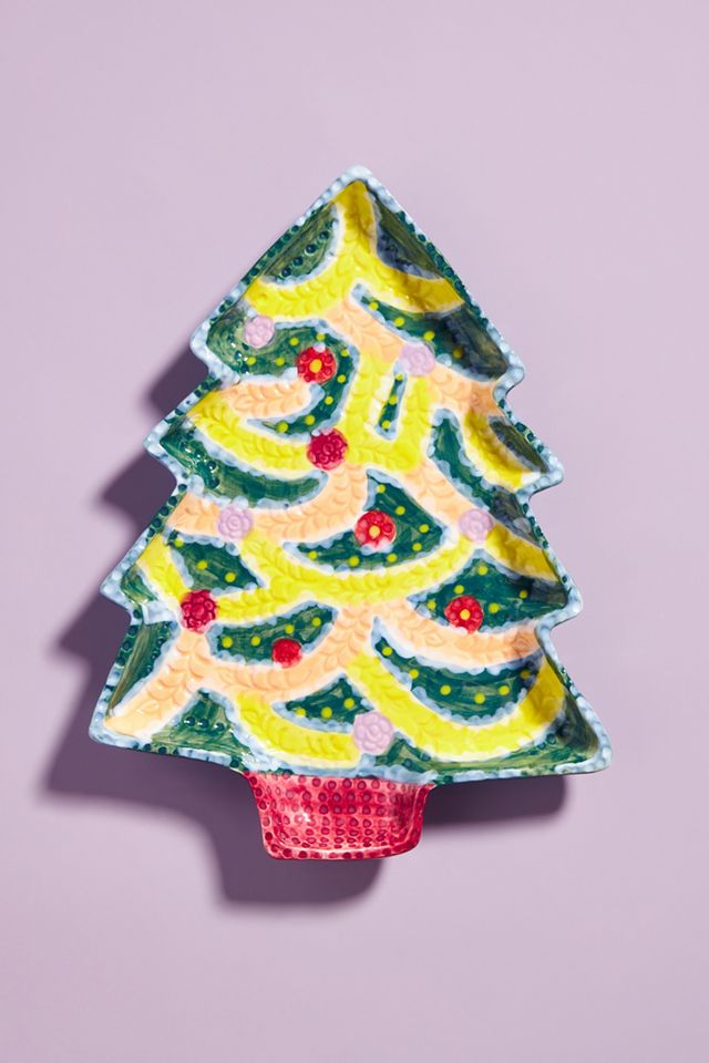 Nathalie Lete Christmas Tree Dessert Plate #2