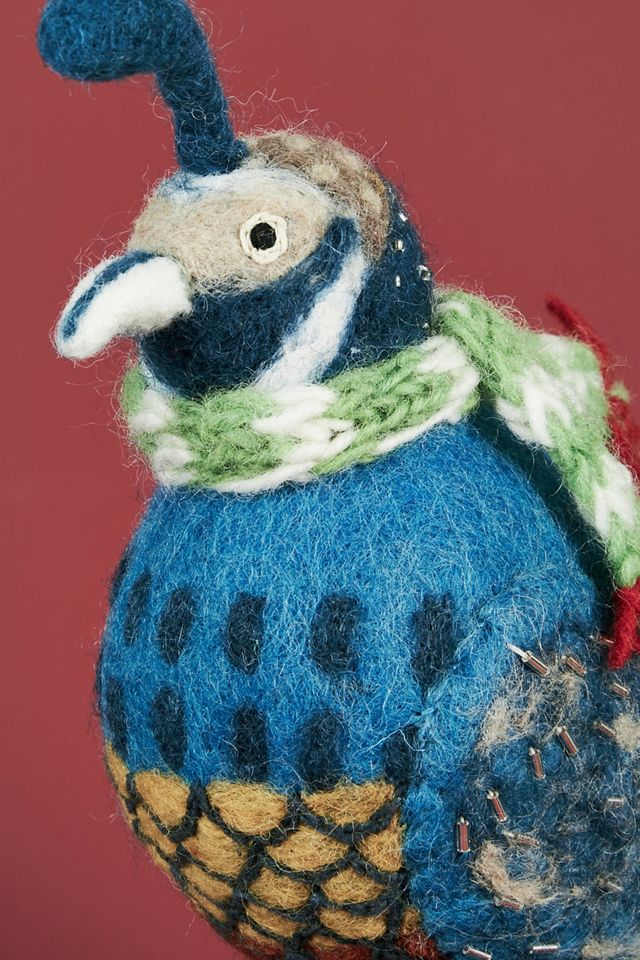 Ice Skating Partridge Tree Topper | Anthropologie