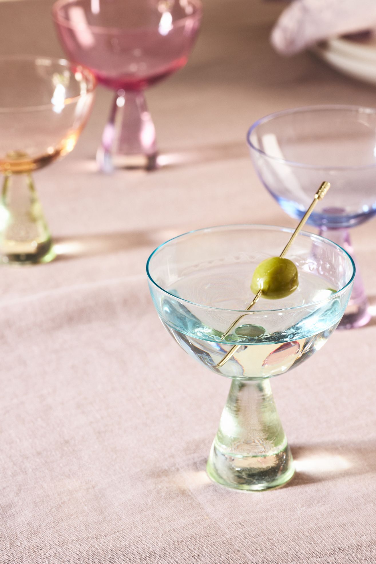 Ramona Coupe Glasses, Set of 4 - Multi, Set Of 4