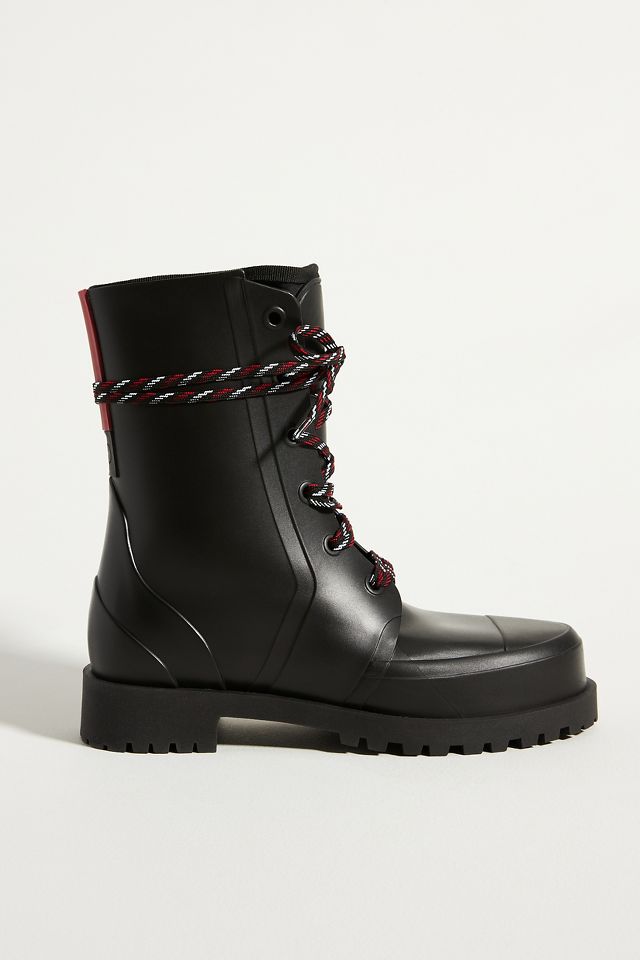 Lace up hot sale rain boots