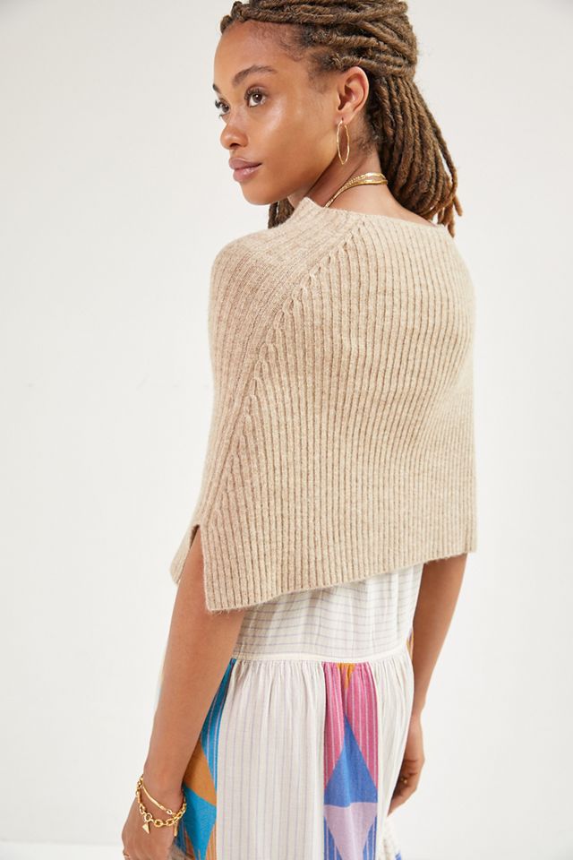 Knit Cropped Poncho #2
