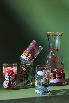 Nathalie Lete Twelve Days of Christmas Glass