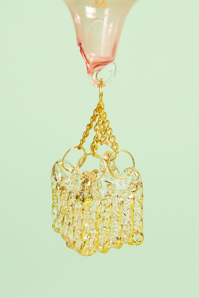 Gold Leaf Hot Air Balloon Ornament #1