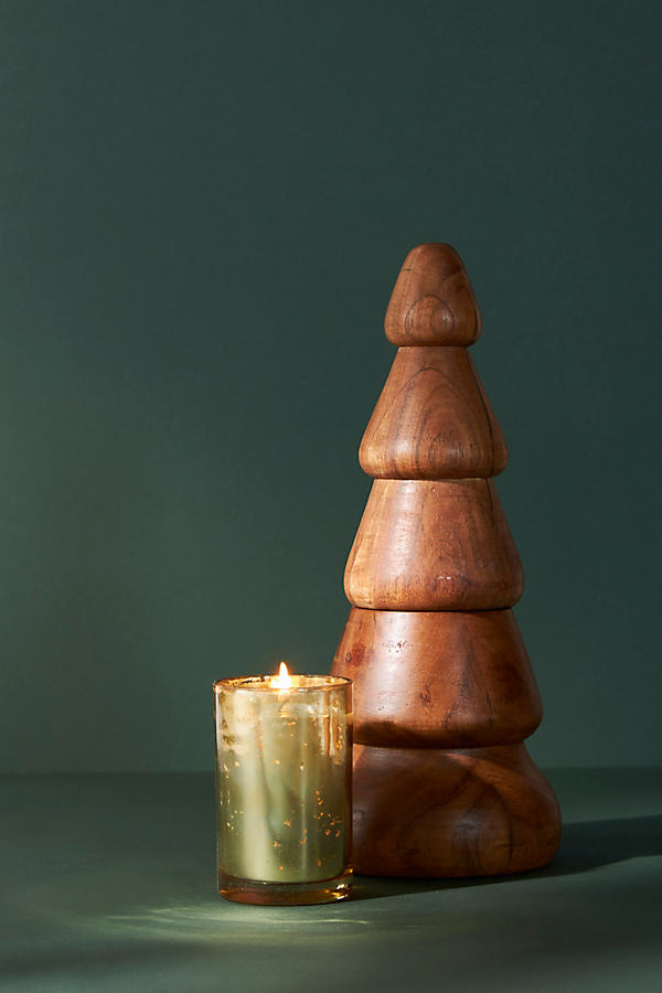 Wooden Tree Candle