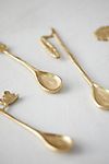 Brass Floral Spoons, Set of 4 #3