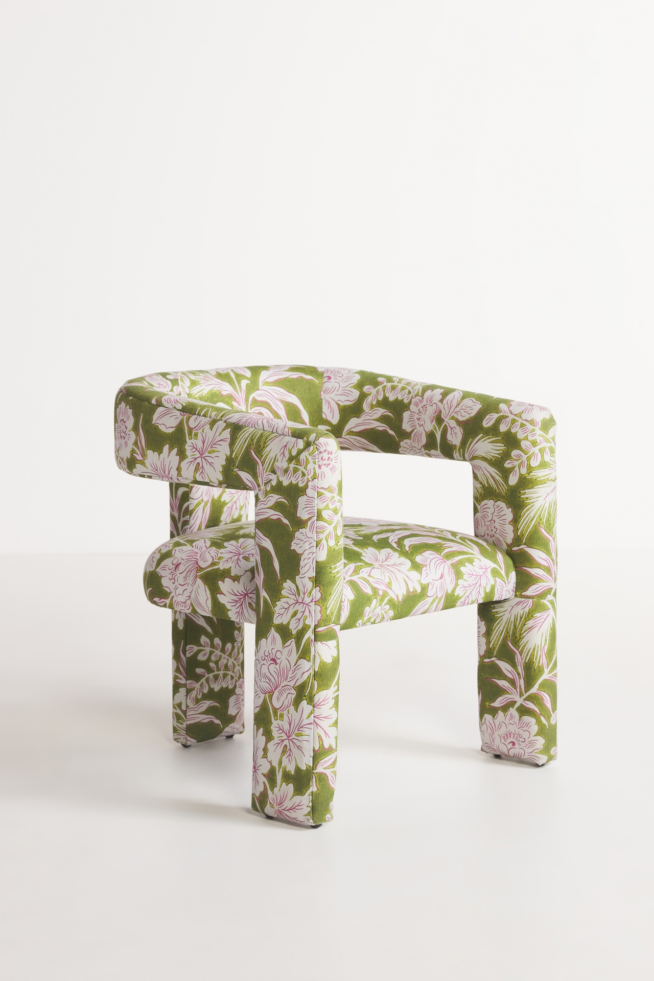 Simone Floral Effie Tripod Dining Chair