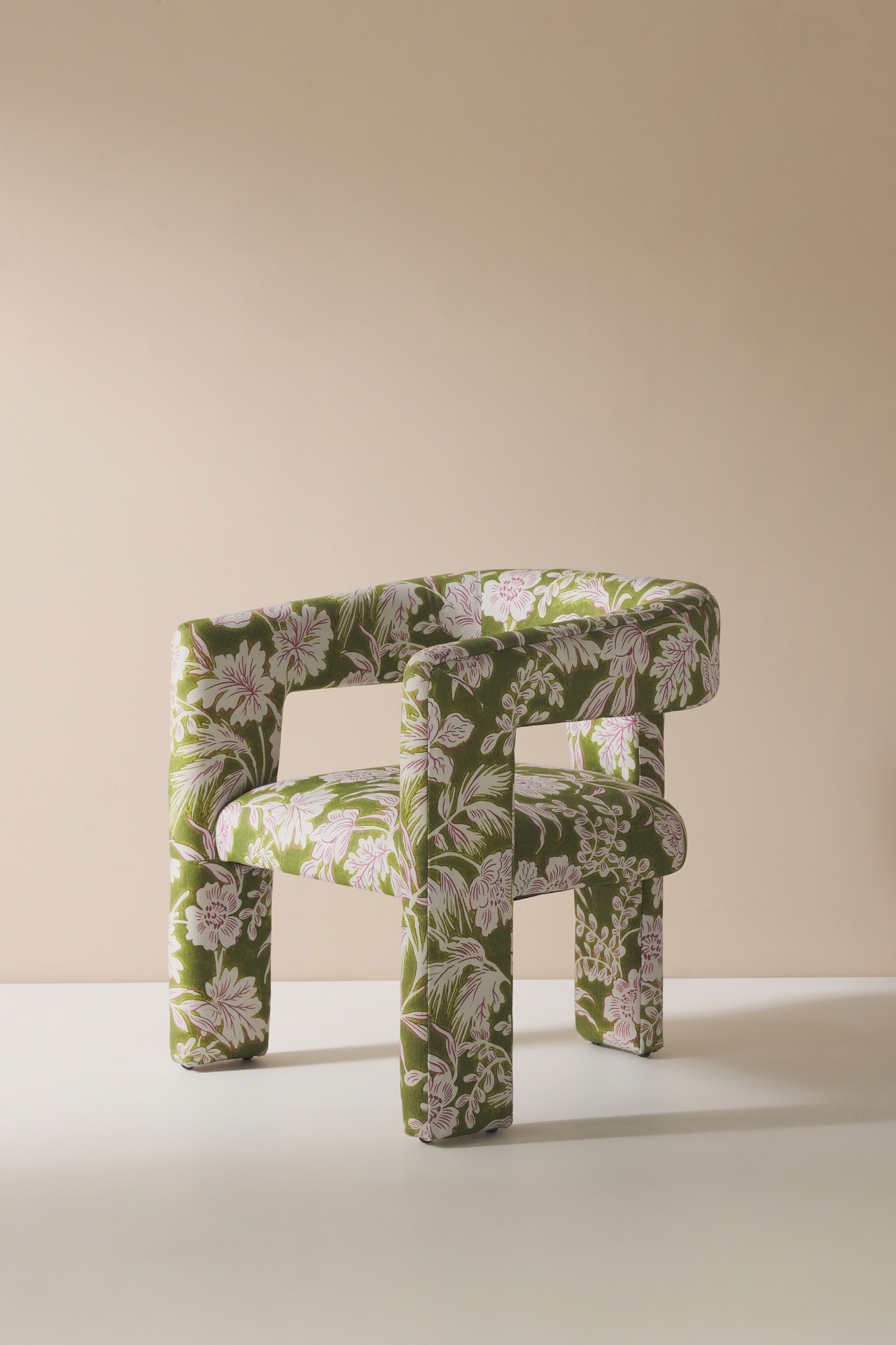 Simone Floral Effie Tripod Dining Chair