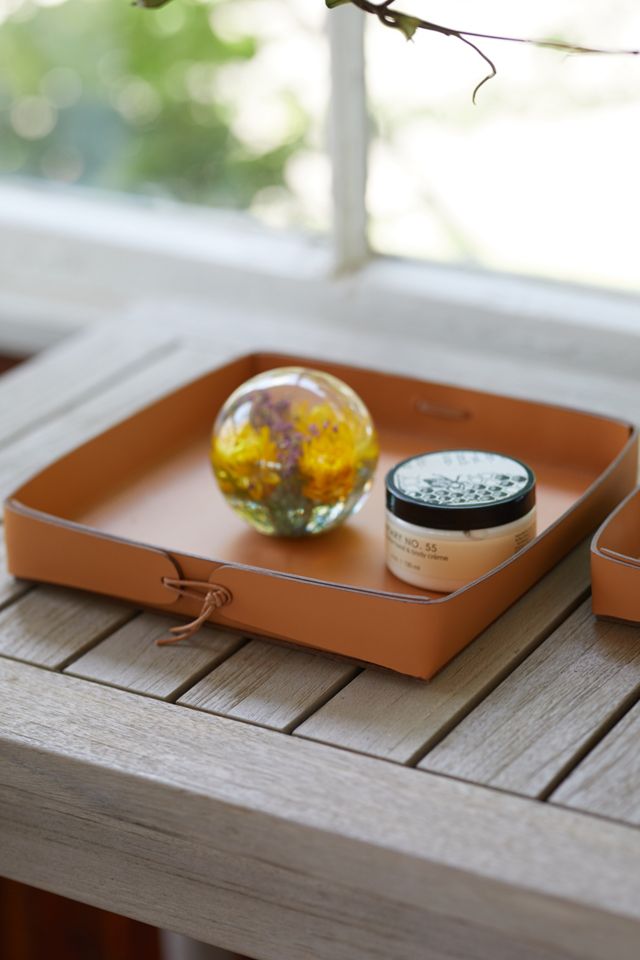 Recycled Leather Storage Tray #1
