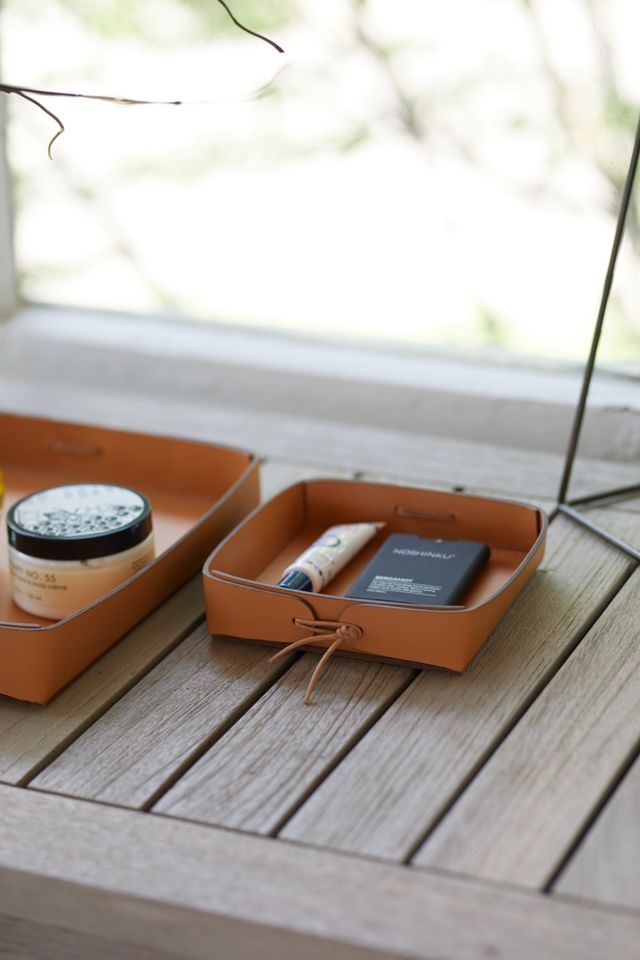 Recycled Leather Storage Tray #5