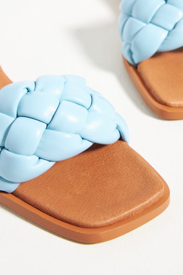 Puffy Leather Braided Mules #3