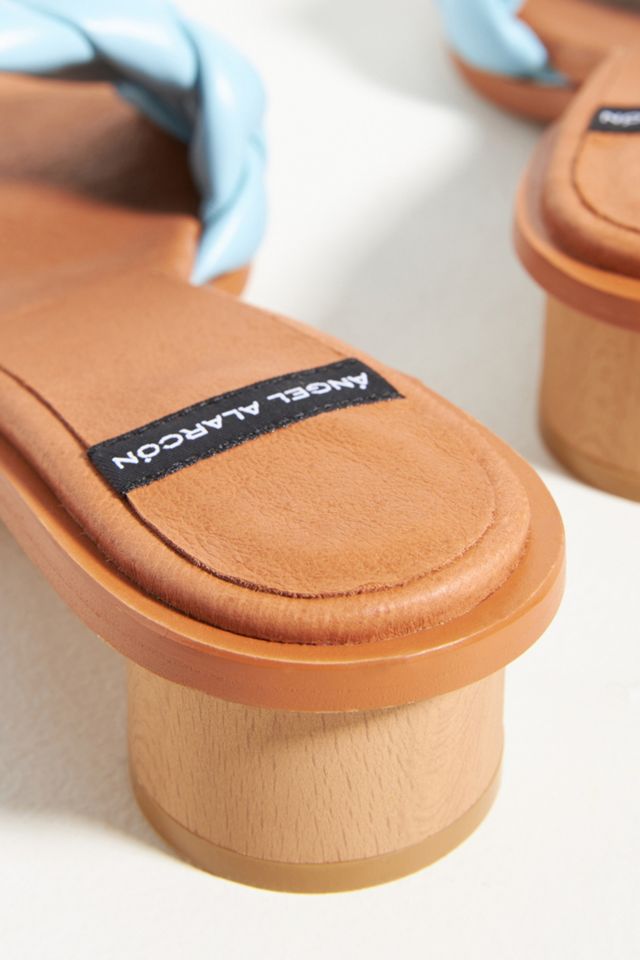 Puffy Leather Braided Mules #4