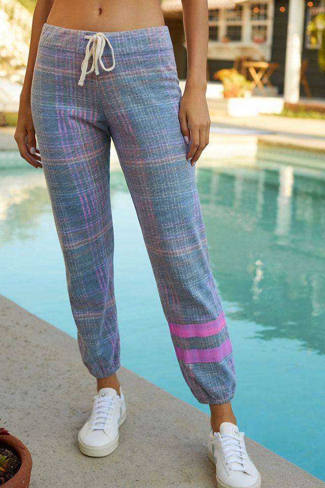 Sundry Plaid Joggers #1