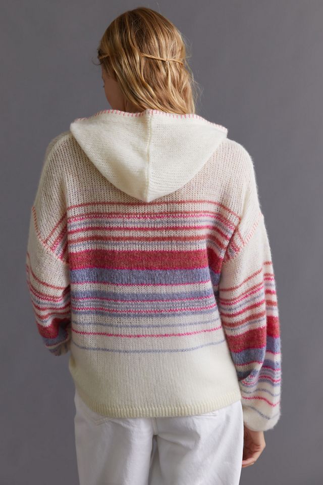 Sundry Striped Sweater Hoodie #4