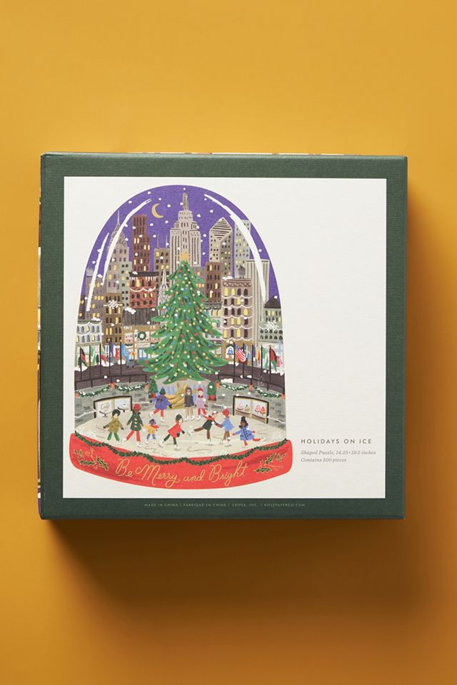 Rifle Paper Co. Holiday On Ice Puzzle #1